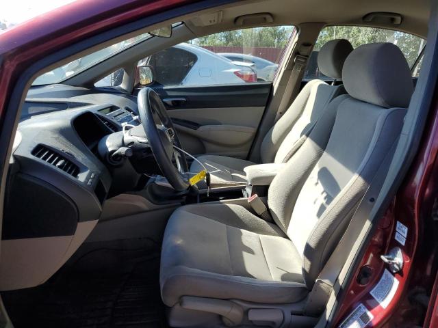 2HGFA1F53AH538691 - 2010 HONDA CIVIC LX ბურგუნდია ფოტო 7