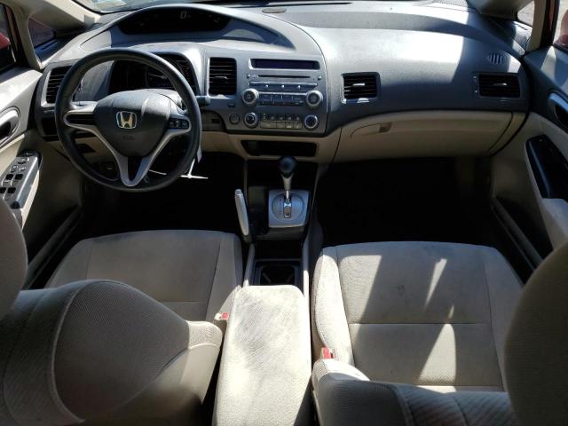 2HGFA1F53AH538691 - 2010 HONDA CIVIC LX ბურგუნდია ფოტო 8
