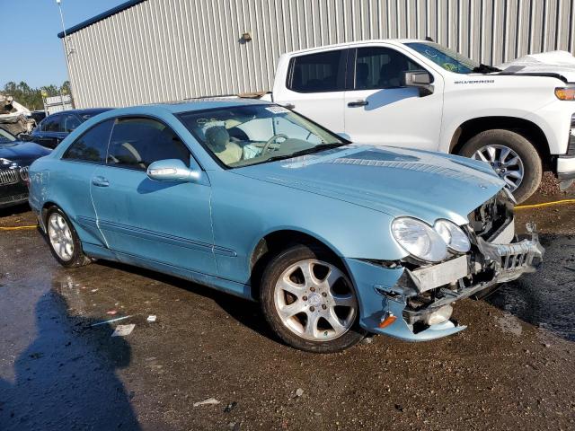 WDBTJ65J94F066501 - 2004 MERCEDES-BENZ CLK 320C BLUE photo 4