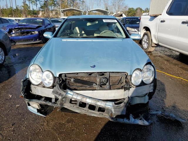 WDBTJ65J94F066501 - 2004 MERCEDES-BENZ CLK 320C BLUE photo 5