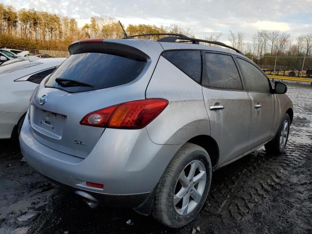 JN8AZ18U79W002446 - 2009 NISSAN MURANO S SILVER photo 3