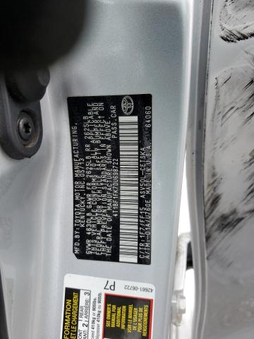 4T1BF1FK7DU698722 - 2013 TOYOTA CAMRY L SILVER photo 12