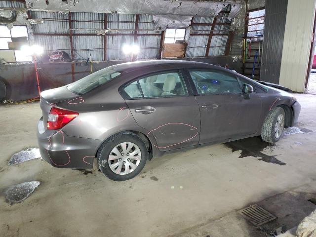 2HGFB2F59CH536711 - 2012 HONDA CIVIC LX GRAY photo 3