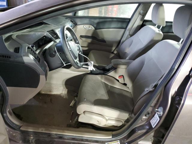 2HGFB2F59CH536711 - 2012 HONDA CIVIC LX GRAY photo 7