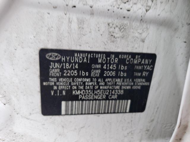 KMHD35LH5EU214338 - 2014 HYUNDAI ELANTRA GT WHITE photo 12