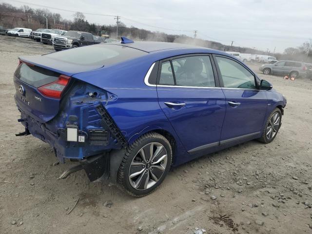 KMHC85LC7KU119261 - 2019 HYUNDAI IONIQ LIMITED BLUE photo 3