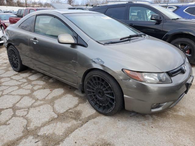 2HGFG118X7H574385 - 2007 HONDA CIVIC EX GRAY photo 4