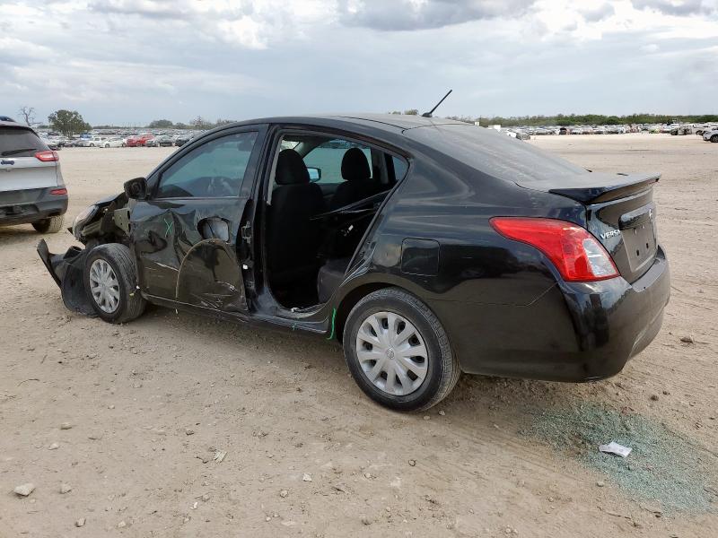 3N1CN7AP7KL835380 - 2019 NISSAN VERSA S BLACK photo 2