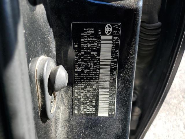 5YFBURHE4GP387718 - 2016 TOYOTA COROLLA L 黑色 照片 13