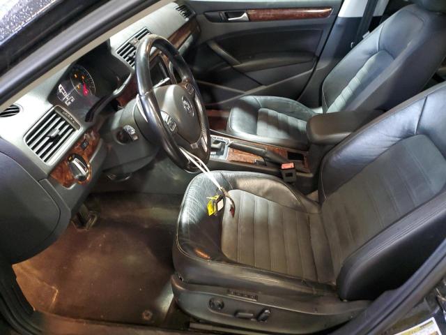1VWCN7A30CC032401 - 2012 VOLKSWAGEN PASSAT SEL BLACK photo 7