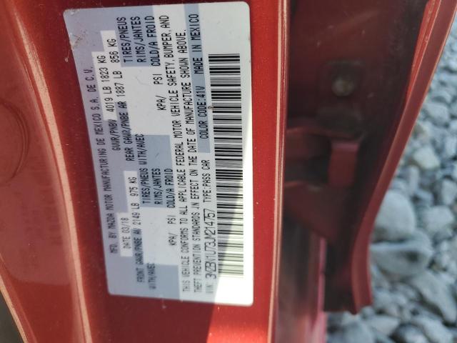 3MZBN1U73JM214757 - 2018 MAZDA 3 SPORT Rouge photo 13