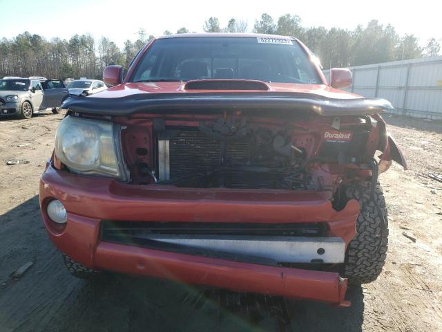 3TMMU4FN8BM031626 - 2011 TOYOTA TACOMA DOUBLE CAB LONG BED RED photo 5