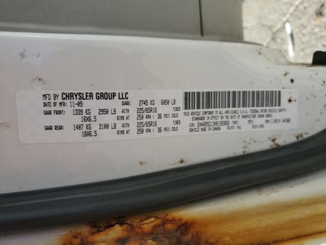 2A4RR5D13AR185868 - 2010 CHRYSLER TOWN & COU TOURING თეთრი ფოტო 14