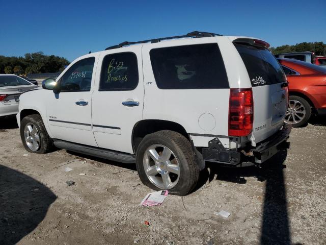 1GNSCCE07DR145507 - 2013 CHEVROLET TAHOE C1500 LTZ WHITE photo 2