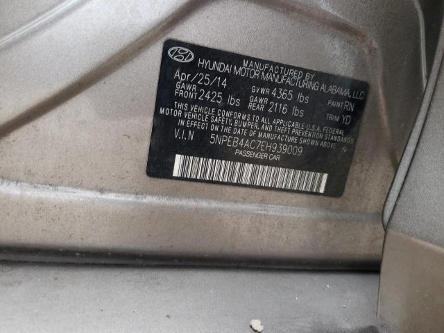 5NPEB4AC7EH939009 - 2014 HYUNDAI SONATA GLS TAN photo 13