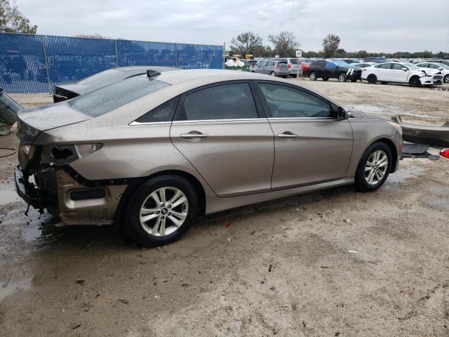 5NPEB4AC7EH939009 - 2014 HYUNDAI SONATA GLS TAN photo 3