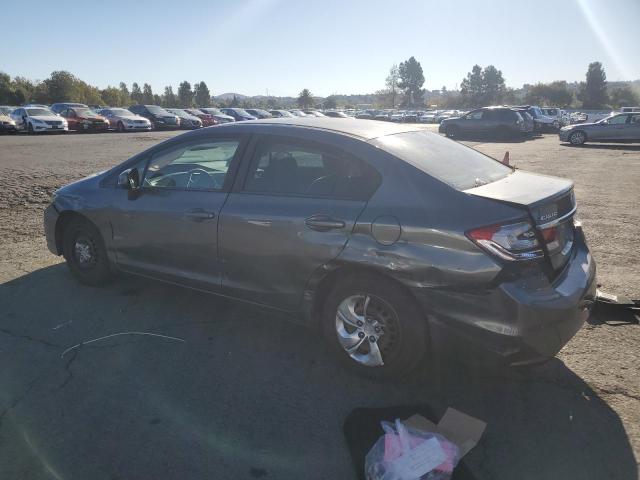 19XFB2F58DE274353 - 2013 HONDA CIVIC LX GRAY photo 2