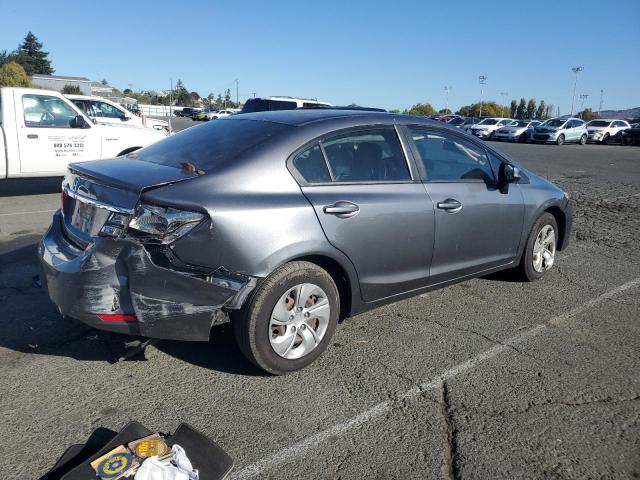 19XFB2F58DE274353 - 2013 HONDA CIVIC LX GRAY photo 3