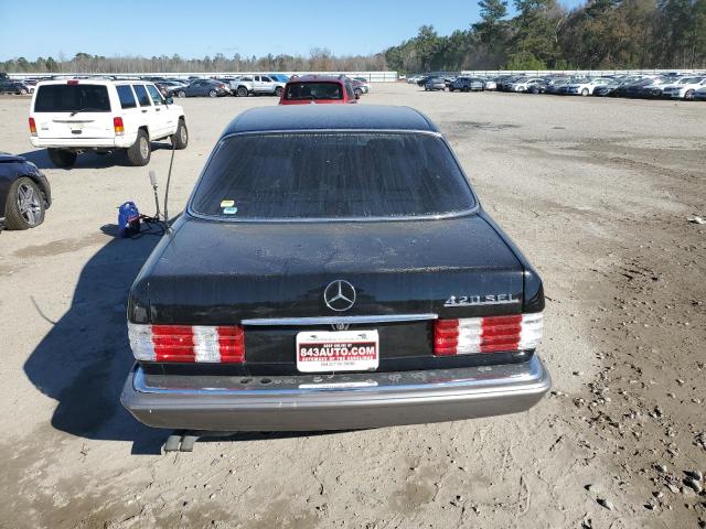 WDBCA35D0GA227358 - 1986 MERCEDES-BENZ 420 SEL BLACK photo 6