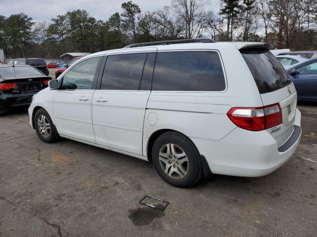 5FNRL38407B015505 - 2007 HONDA ODYSSEY EX WHITE photo 2