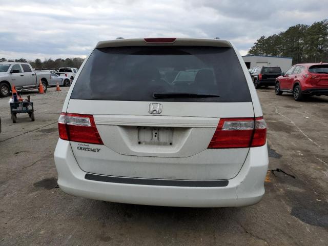 5FNRL38407B015505 - 2007 HONDA ODYSSEY EX WHITE photo 6