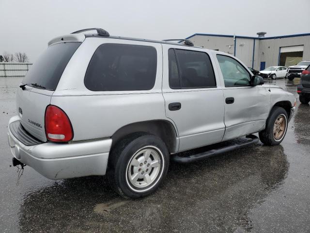 1B4HR38N72F159475 - 2002 DODGE DURANGO SPORT SILVER photo 3