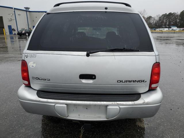 1B4HR38N72F159475 - 2002 DODGE DURANGO SPORT SILVER photo 6