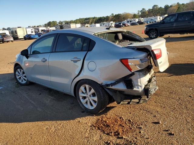 KNADN4A30E6395947 - 2014 KIA RIO EX GRAY photo 2