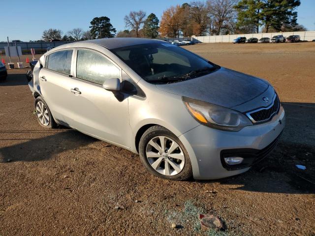 KNADN4A30E6395947 - 2014 KIA RIO EX GRAY photo 4