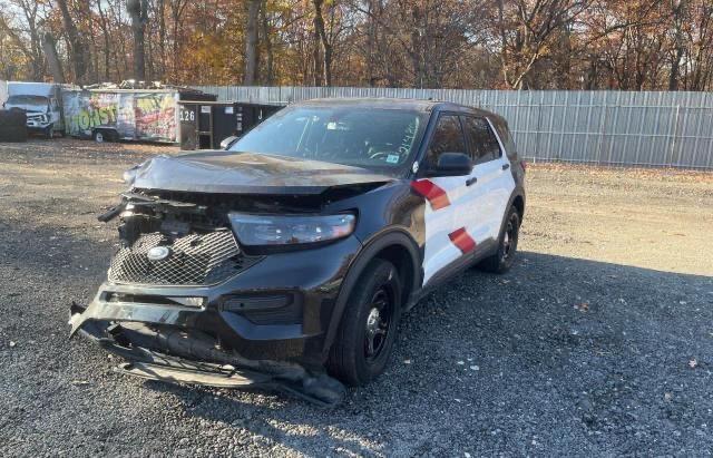 1FM5K8AWXLGB83920 - 2020 FORD EXPLORER POLICE INTERCEPTOR İki rəngli foto 2