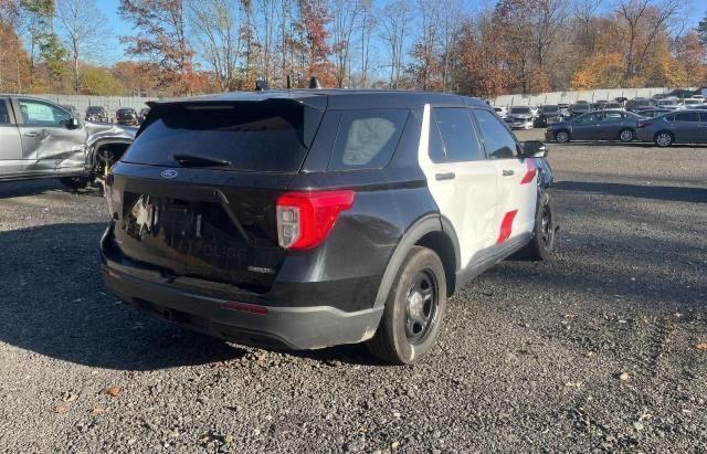1FM5K8AWXLGB83920 - 2020 FORD EXPLORER POLICE INTERCEPTOR İki rəngli foto 4