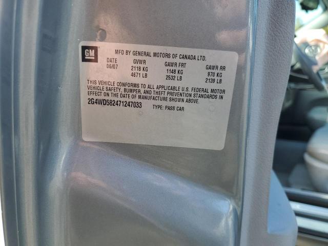 2G4WD582471247033 - 2007 BUICK LACROSSE CXL رمادي صورة 13