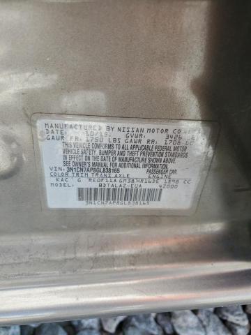 3N1CN7AP8GL838165 - 2016 NISSAN VERSA S 棕色 照片 12