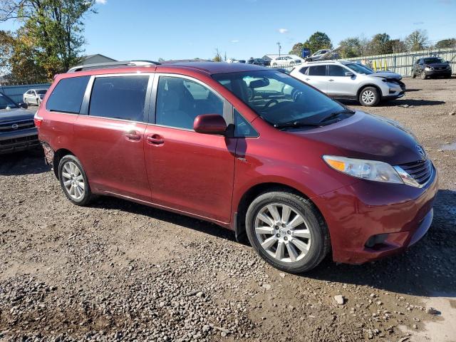 5TDJZ3DC6HS162059 - 2017 TOYOTA SIENNA LE 红色 照片 4