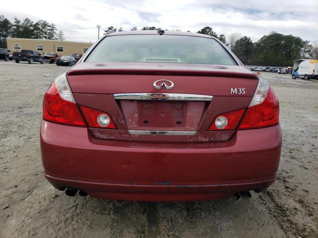 JNKAY01E36M105428 - 2006 INFINITI M35 BASE RED photo 6