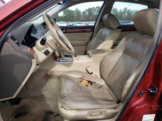 JNKAY01E36M105428 - 2006 INFINITI M35 BASE RED photo 7