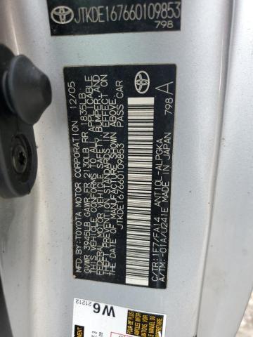 JTKDE167660109853 - 2006 TOYOTA SCION TC 银色 照片 12