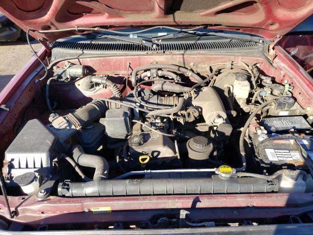 5TENL42N31Z765170 - 2001 TOYOTA TACOMA BURGUNDY photo 11