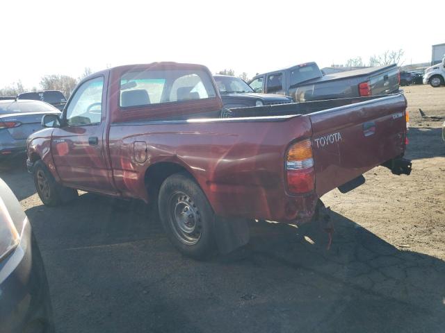 5TENL42N31Z765170 - 2001 TOYOTA TACOMA BURGUNDY photo 2