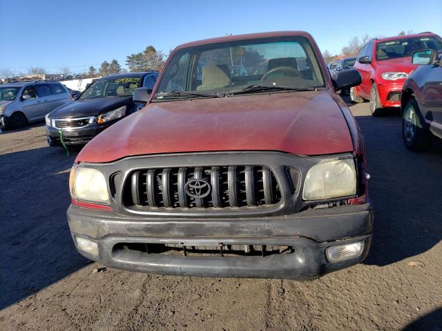 5TENL42N31Z765170 - 2001 TOYOTA TACOMA BURGUNDY photo 5