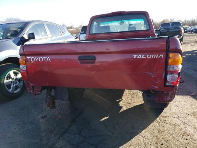 5TENL42N31Z765170 - 2001 TOYOTA TACOMA BURGUNDY photo 6