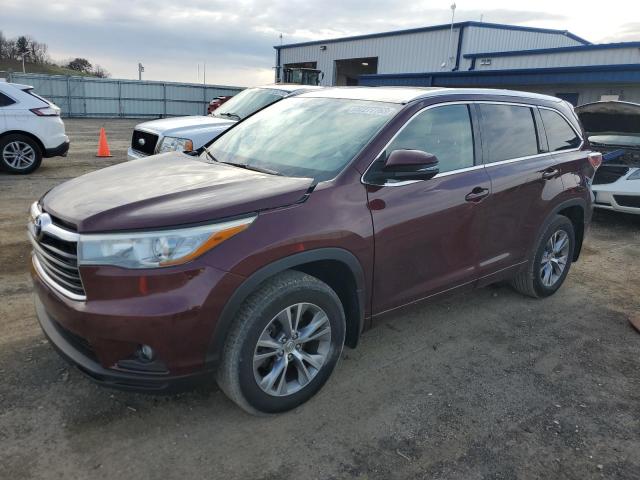 5TDJKRFH4FS111740 - 2015 TOYOTA HIGHLANDER XLE MAROON photo 1
