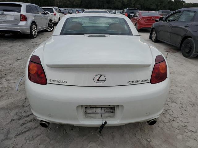 JTHFN48Y440055150 - 2004 LEXUS SC 430 WHITE photo 6