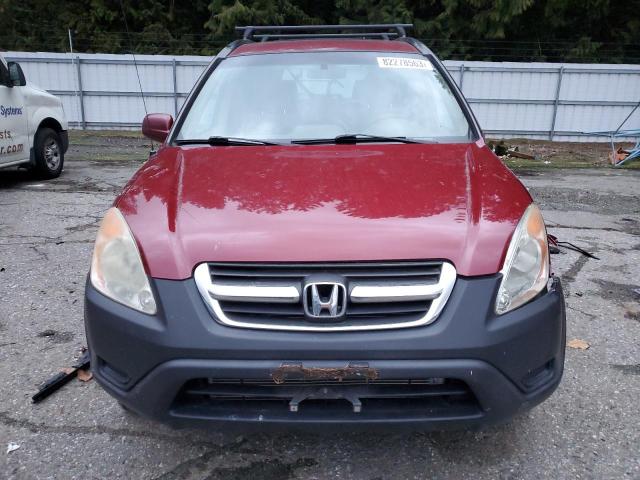 JHLRD78874C042641 - 2004 HONDA CR-V EX RED photo 5