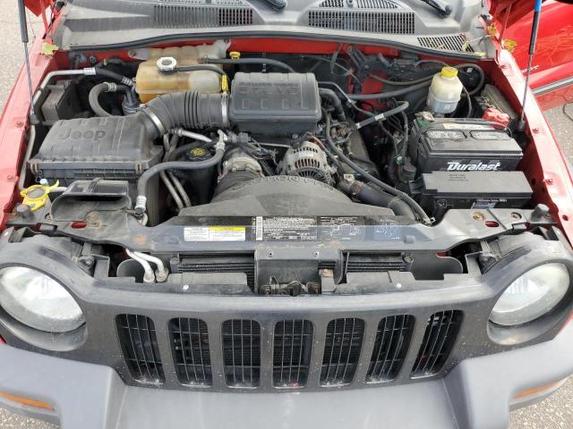 1J4GL48K43W614001 - 2003 JEEP LIBERTY SPORT წითელი ფოტო 11