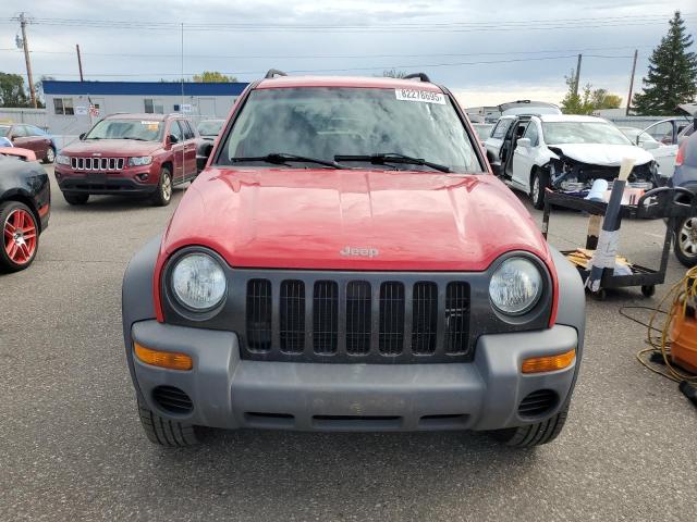 1J4GL48K43W614001 - 2003 JEEP LIBERTY SPORT წითელი ფოტო 5