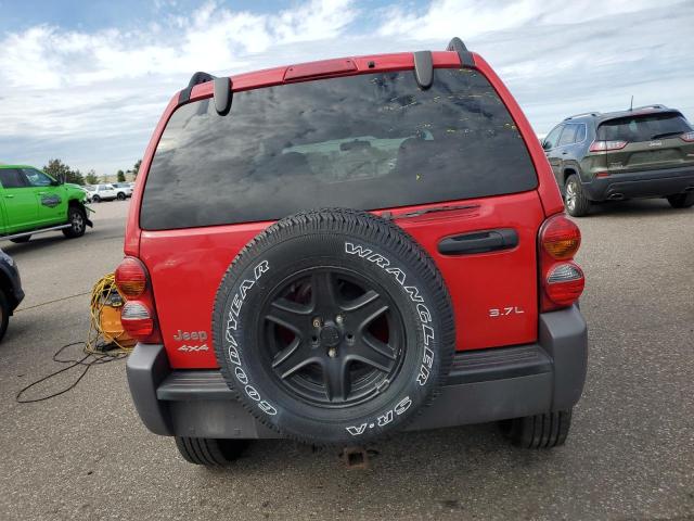 1J4GL48K43W614001 - 2003 JEEP LIBERTY SPORT წითელი ფოტო 6