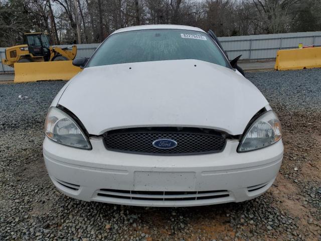 1FAFP53U57A112353 - 2007 FORD TAURUS SE WHITE photo 5