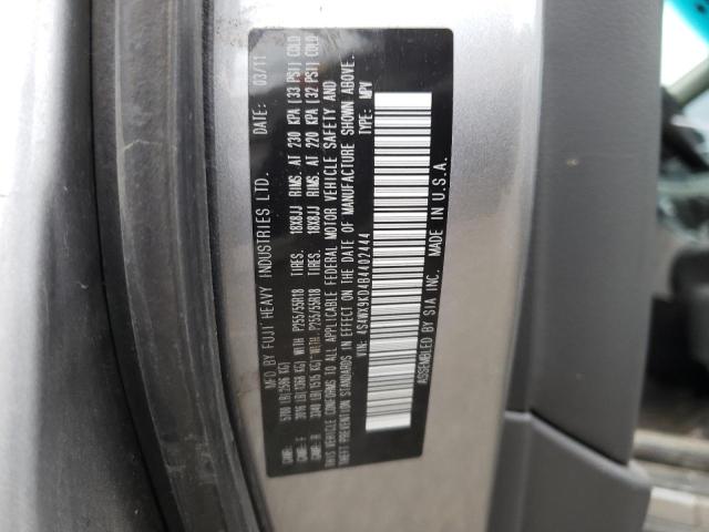 4S4WX9KD4B4402444 - 2011 SUBARU TRIBECA LIMITED GRAY photo 13