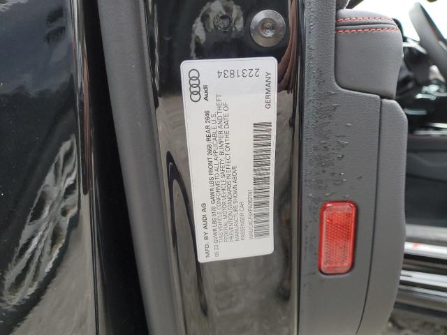 WAUC4CF5XPA062741 - 2023 AUDI S5 PREMIUM PLUS შავი ფოტო 12